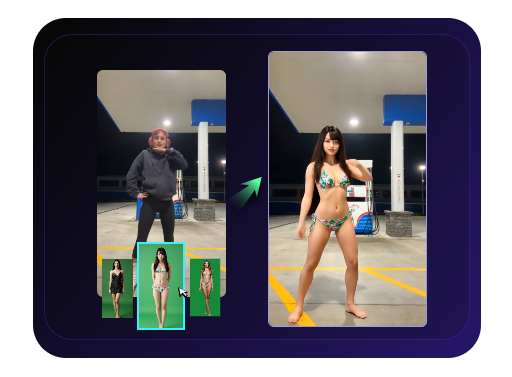 Unfiltered AI Body Swap Video Generator