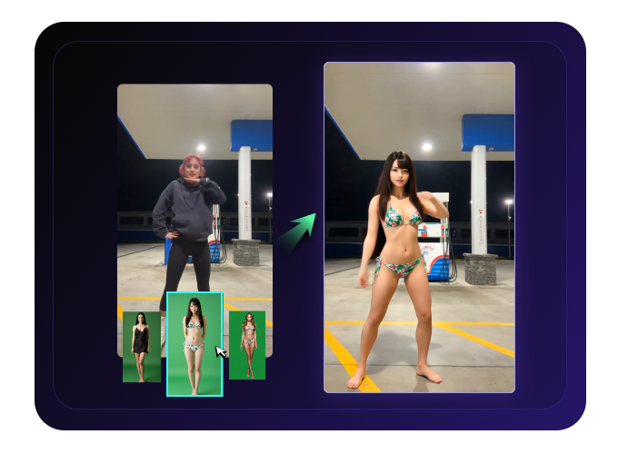 Unfiltered AI Body Swap Video Generator