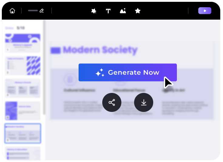 Generate Your Teaching Presentation and Download It